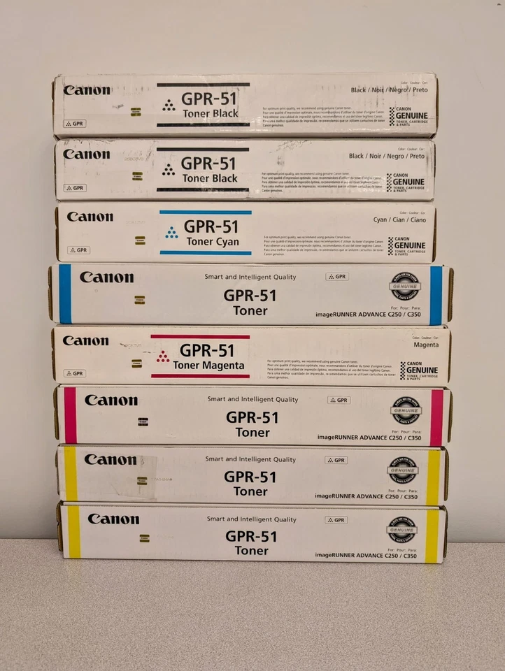 Cartucho de tóner Canon GPR-51 2 juegos - negro/cian/magenta/amarillo Foto 1 de 1