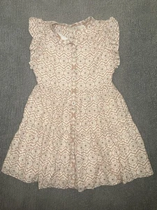 Marie Oliver Kara Neelie White & Salmon Coloring Button Up Dress Size XS - Picture 1 of 5