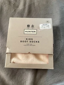 Hunter Kids Original Footed Boot Socks Pink Blossom XL Kids 4-6 US New! - Picture 1 of 3