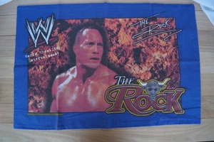 Vintage WWE The Rock Bandana 2003 World Wrestling Entertainment Blue Dwayne John - Foto 1 di 2
