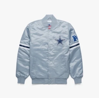 Chaqueta Bomber Dallas Cowboys Starter Satén Talla Pequeña Homenaje Exclusiva De Colección Foto 1 de 4