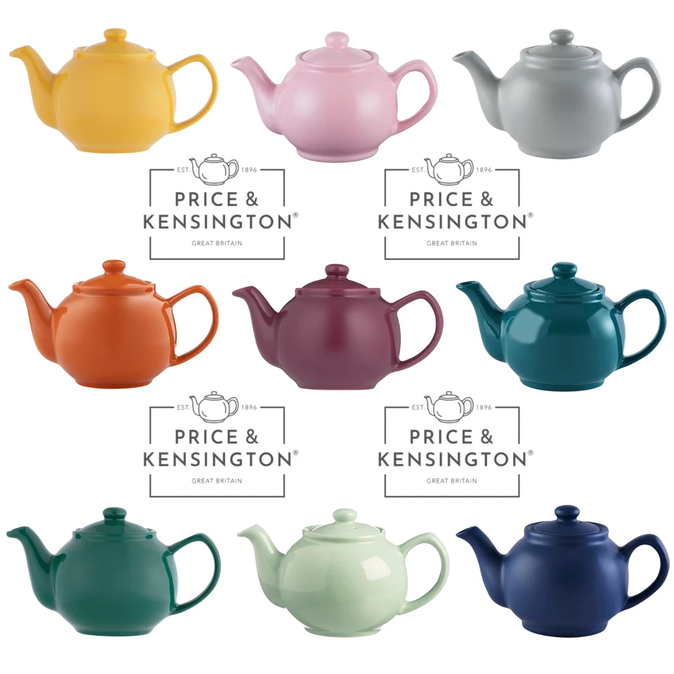 Price & Kensington 2 & 6 Cup Ceramic Traditional Tea Pot Teapot Coffee Pot New