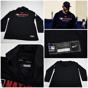 washington nationals team issued MLB Dave Game #4 Pullover Hood Shirt #4 Xl Nike - Picture 1 of 1