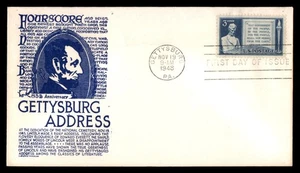 Mayfairstamps US FDC 1948 85th Anniversary Gettysburg Address Anderson Cachet Fi - Picture 1 of 2