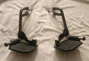 New Wheelchair Medline Foot Rests Heel Loop Replacement Swingaway Aluminum - Picture 1 of 8