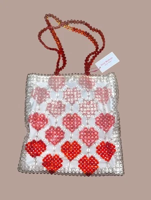 *nuevo* Bolso de Mano Isaac Mizrahi Corazón con Cuentas Foto 1 de 4