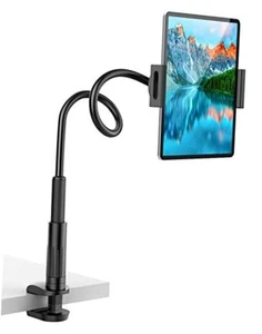 Tablet Stand Holder for Bed, Gooseneck Mount with Adjustable Flexible Arm - Picture 1 of 8