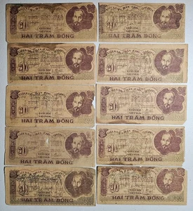 Vietnam 200 Dong 1950, Lot of 10 - Picture 1 of 2
