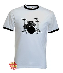 T-Shirt DRUM KIT Schlagzeuger Drums Drumkit Rockband alle Größen - Bild 1 von 1