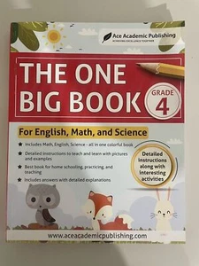 The One Big Book Grade 4: for English, Math, and Science - Picture 1 of 9