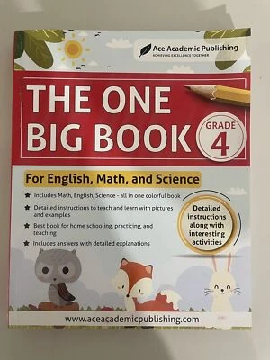The One Big Book Grade 4: for English, Math, and Science - Image 1 of 4