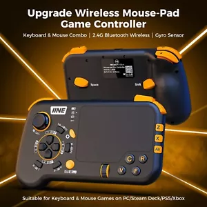 Wireless Mouse-Pad Controller Gaming Keyboard and Mouse Combo Set with Touchpad - Picture 1 of 6