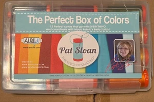 Aurifil Thread Kit The Perfect Box of Colors 12 Large Spools, 50 Wt, 1422 Yds Ea - Picture 1 of 4