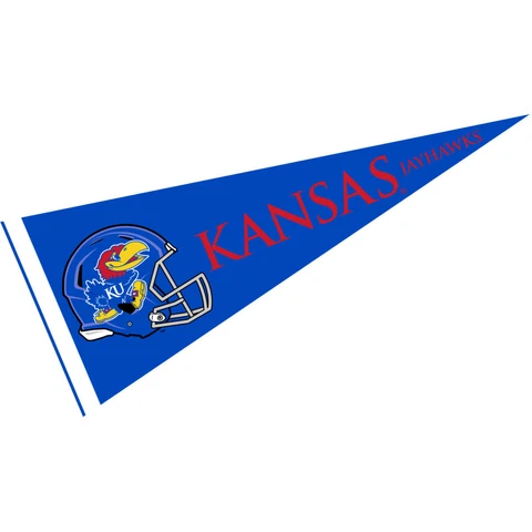 Kansas Jayhawks Football Helmet NCAA College Pennant Cover