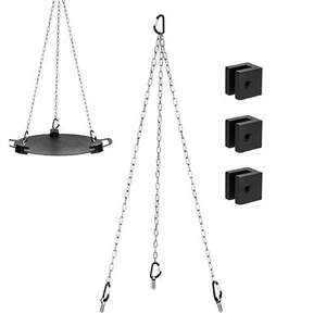 Outdoor Cooking Tripod Camping Picnic Bonfire Rack Pot Cookware Hanging Stand - Picture 1 of 15