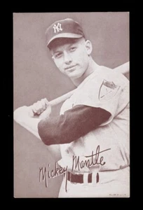 1947-66 EXHIBITIONS MICKEY MANTLE HECHO EN EE. UU. CANADIENSE OSCURO SOLO UN AÑO RARO - Imagen 1 de 2