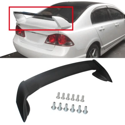 Fit 09-14 Acura TSX Sedan CU1 CU2 Unpainted Mugen Style 3PCS Trunk Wing Spoiler - Изображение 1 из 4