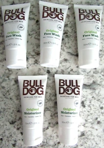 Bull Dog 3 FACE WASH & 2 ORIGINAL MOISTURIZER Skincare For Men - Mixed Lot 5 - Picture 1 of 1