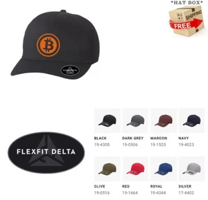 BITCOIN CURRENCY P2P FLEXFIT DELTA HAT  *FREE SHIPPING in BOX* - Picture 1 of 12