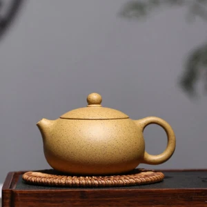 Real Yixing Zisha Tea Pot Duan Clay Xishi Pot Marked 9 Infuser Holes China Pots - Picture 1 of 10