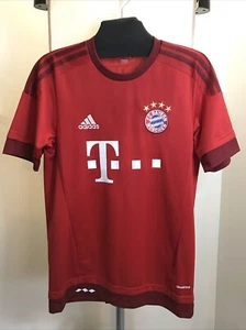 CAMISETA DE FUTBOL LOCAL BAYERN MUNICH 2015 2016 ADIDAS TALLA PEQUEÑA - Imagen 1 de 9