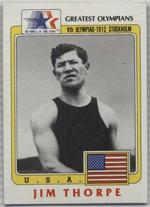 Olympics 1983 History's Greatest Olympians #37 Jim Thorpe (1912 Decathlon) used - Bild 1 von 2