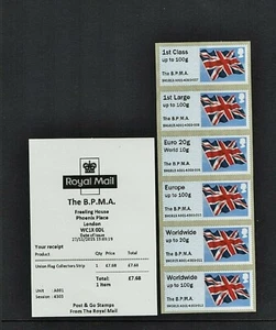 FLAGGE NDC BPMA NOVEMBER 2015 A001 Collector Strip to WW100g POST GO FV £18.45 - Bild 1 von 1