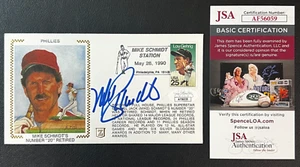 Mike Schmidt Signed 1990 FDC Cover JSA Cert w/COA MLB P. Phillies #20 HOF '95! - Picture 1 of 4