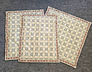 Set Of 3 Garnet Hill Pillow Covers Umbria Paisley (2 Shams 1 Toss) 100% Cotton - Picture 1 of 12