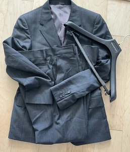 armand basi Men’s Suit 48 /M Grey Wool Made In Spain - Picture 1 of 16