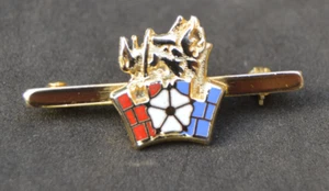 Bradford City heraldic crest hallmarked silver gilt enamel badge Fattorini - Picture 1 of 5