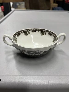 Vintage Myotts Country Life Double Handled Soup Bowl Staffordshire Ware Hunting  - Picture 1 of 4