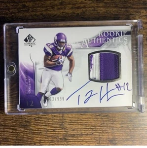 2009 SP Authentic Rookie Patch Auto Percy Harvin /999 Vikings - Picture 1 of 2