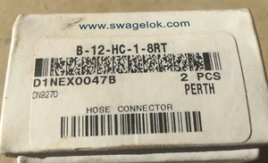 Swagelok B-12-HC-1-8RT Hose Tailpiece (Pack of 2) - Picture 1 of 2