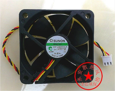 PHILIPS 60PL9200D/37 FAN GM1206PHV2-A 60x60x15mm 12V 1W 3Wire Silent Cooling Fan - Image 1 of 4
