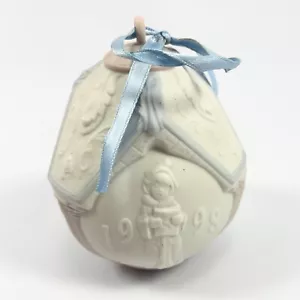 Vintage LLADRO 1998 Annual Christmas Porcelain Ball Ornament Collectible w/ Box - Picture 1 of 5