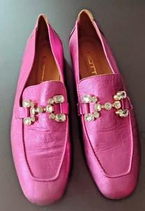 NEU! Miotti Damenhalbschuhe Slipper pinkmetallic Strasssteine Gr. 44 - Bild 1 von 5