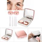 Mini Contact Lens Holder Eye Care Lenses Container Case Mirror Box Pink Blw