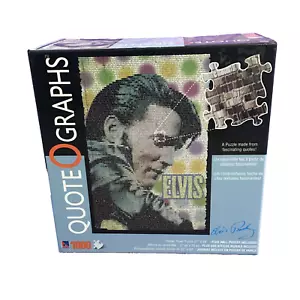 1000 Piece Elvis Presley QuoteOGraphs Jigsaw Puzzle Sealed Wall Poster Included - Picture 1 of 2