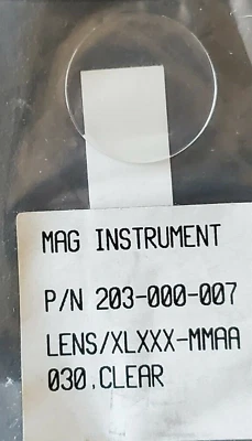 MAGLIGHT Maglite Flashlight AA Mini Mag Clear Plastic Lens PART 108-000-046 / 203-000-007