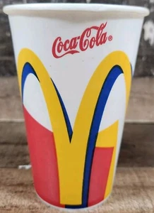 Vintage 90er McDonalds Wachspappbecher 1996 Fast Food Film Requisite - Bild 1 von 11