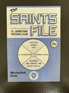 28.8.1982. St Johnstone v Dundee United (Scottish League Cup). - Picture 1 of 2