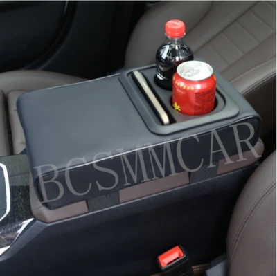 Car Accessories Armrest Pad Cover Center Console Box Cushion Protector Black - Image 1 of 4