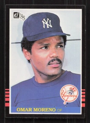 1985 Donruss #591 Omar Moreno New York Yankees - Image 1 of 2