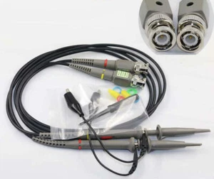 P6100 Oscilloscope Probe Kit 100MHz Scope Clip Test Probe Cable 1X / 10X - Picture 1 of 5