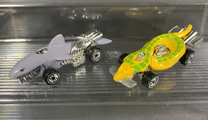 Vintage 1986 Mattel Hot Wheels Speed Demons Sharkruiser + Turboa Diecast Cars - Picture 1 of 8