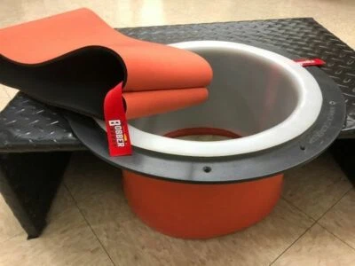 (1)-Bobber Buddy Ice Fish House Hole Sleeve Koozie Cozy Insulator Seal Draft