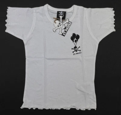 FC St. Pauli T-Shirt Fussball Gr. 116 Kids - Totenkopf Logo #T013 - Bild 1 von 3