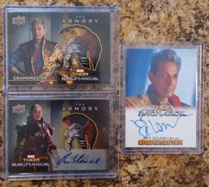 Thor Ragnarok Marvel 2017 UD Grandmaster Jeff Goldblum Autograph & Armory Cards+ - Bild 1 von 9