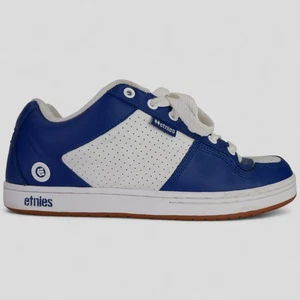 Etnies Arto 26 Saari Blue White Y2K Skate Shoes Size 11 Leather Low Top Sneakers - Picture 1 of 16
